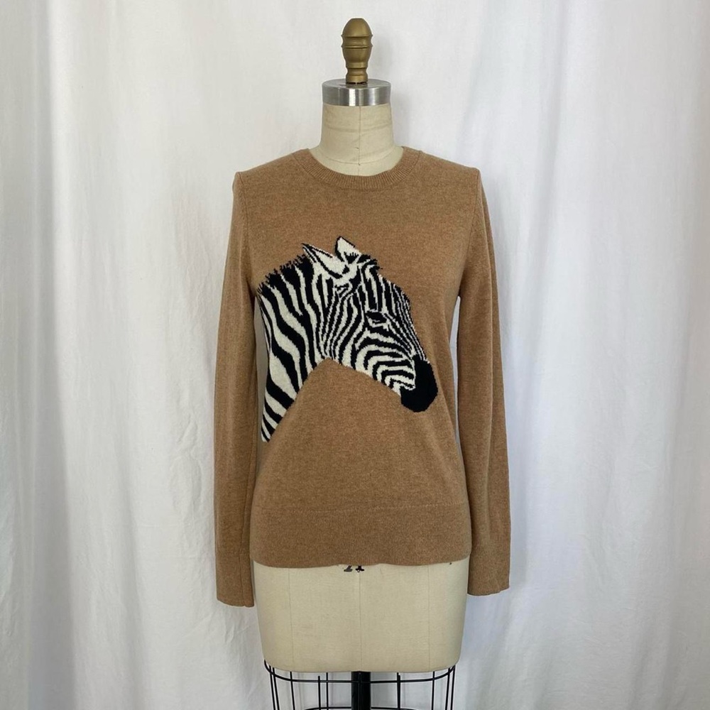 Banana Republic zebra knit sweater.